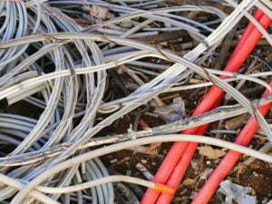 waste cable wire