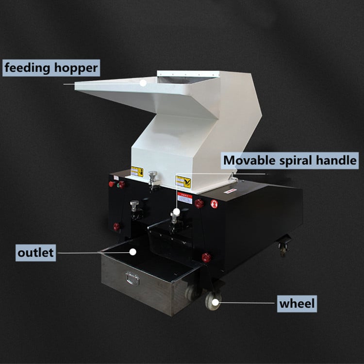 estrutura da máquina trituradora de plástico