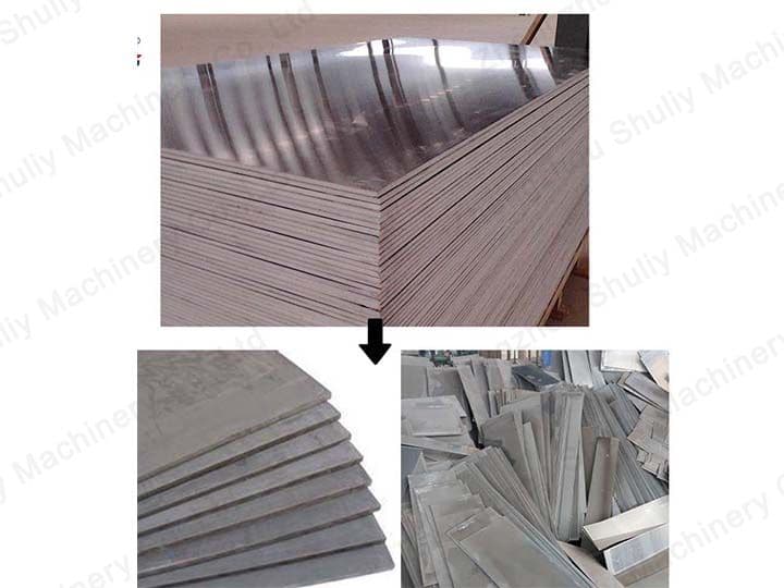 ACP board and separated products
