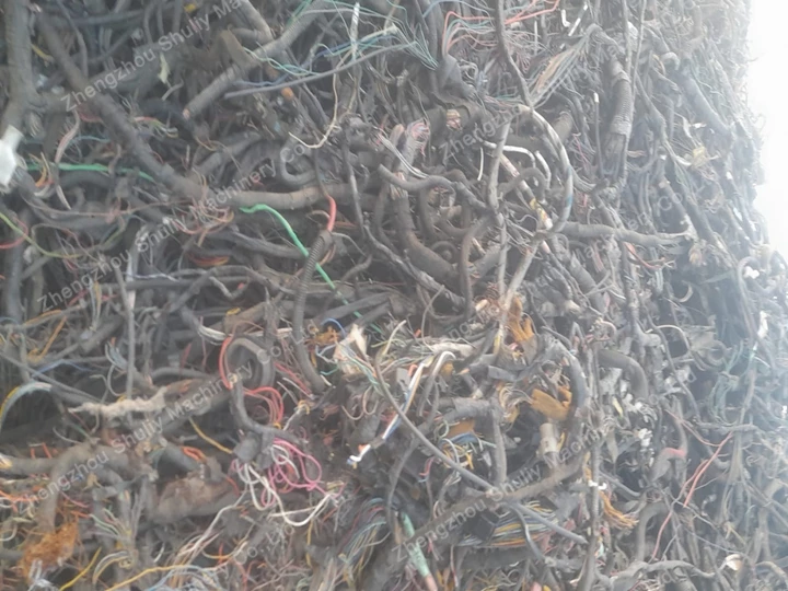 fils de câbles usagés pour le recyclage