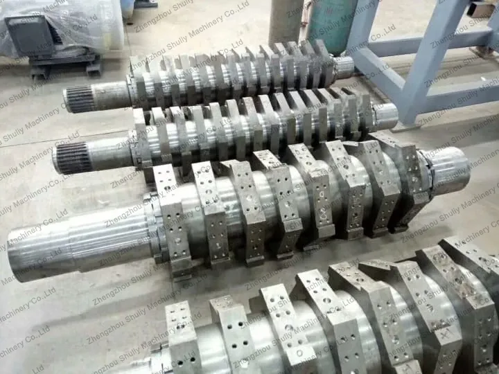 double shaft shredder baldes