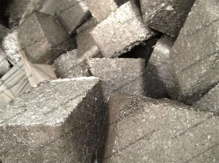 aluminum chips briquette block