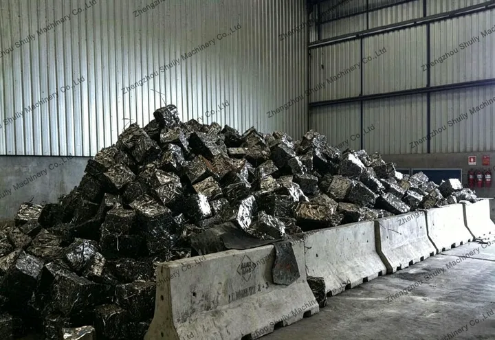 mixed scrap metal bales