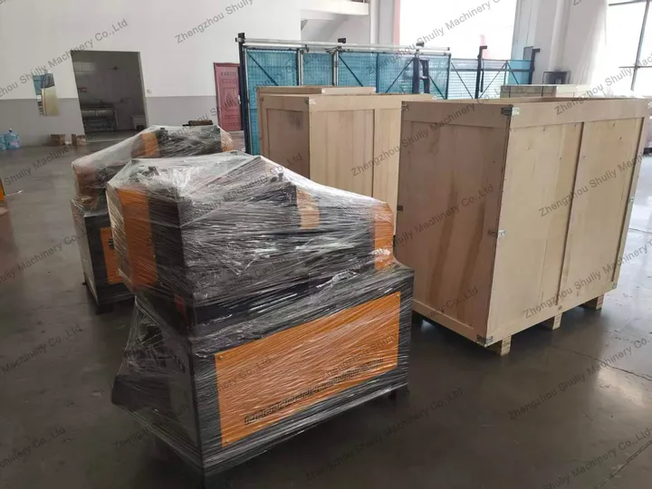 packaging of scrap steel bar straightener