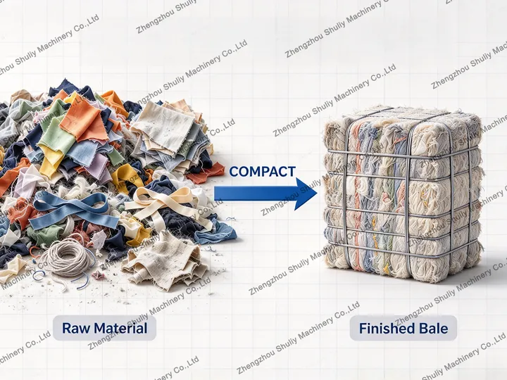 cloth baling