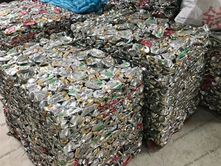 ring-pull cans for the commercial vertical baler